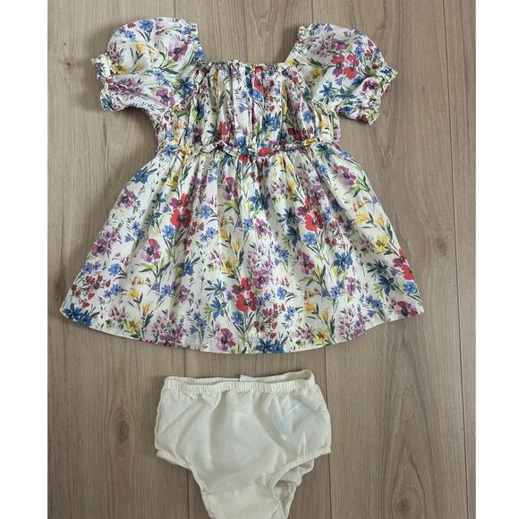 Gap Puff-Sleeve Dress - Floral - 18-24 months with Bloomers - Picture 2 of 8